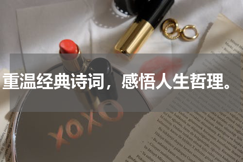 重温经典诗词，感悟人生哲理。