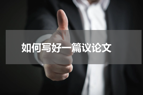 如何写好一篇议论文 