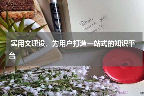  实用文建设，为用户打造一站式的知识平台