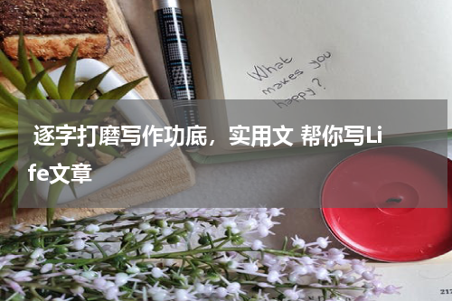  逐字打磨写作功底，实用文 帮你写Life文章
