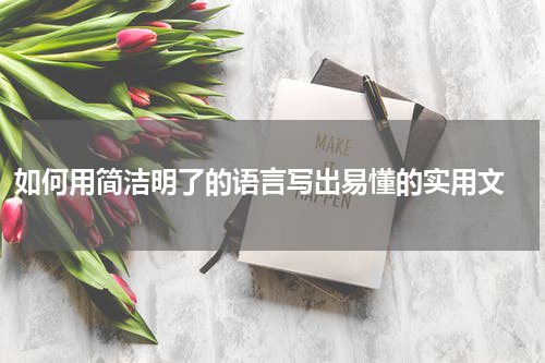 如何用简洁明了的语言写出易懂的实用文 