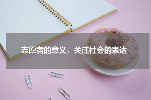  志愿者的意义，关注社会的表达