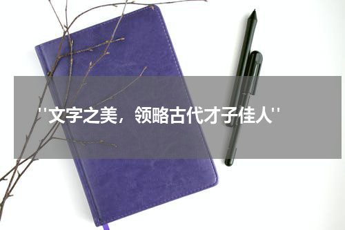  "文字之美，领略古代才子佳人"