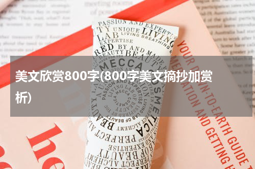 美文欣赏800字(800字美文摘抄加赏析)