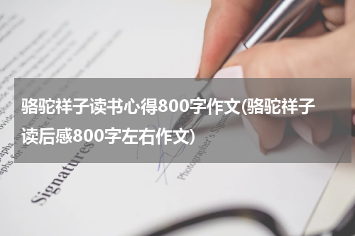骆驼祥子读书心得800字作文(骆驼祥子读后感800字左右作文)