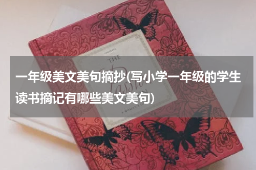 一年级美文美句摘抄(写小学一年级的学生读书摘记有哪些美文美句)