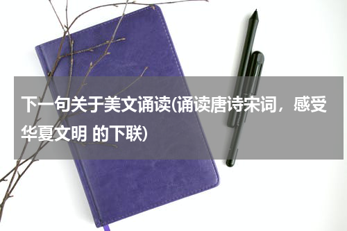 下一句关于美文诵读(诵读唐诗宋词，感受华夏文明 的下联)