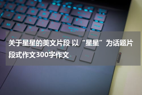 关于星星的美文片段 以“星星”为话题片段式作文300字作文