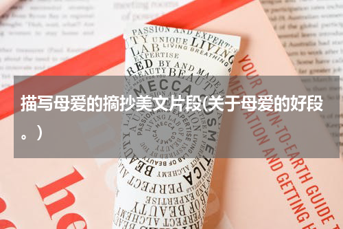 描写母爱的摘抄美文片段(关于母爱的好段。)