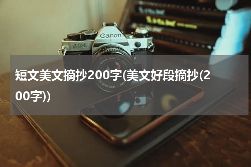 短文美文摘抄200字(美文好段摘抄(200字))