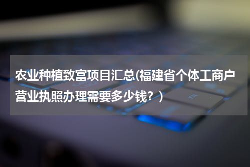 农业种植致富项目汇总(福建省个体工商户营业执照办理需要多少钱？)