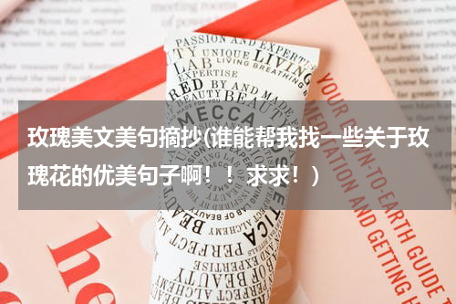 玫瑰美文美句摘抄(谁能帮我找一些关于玫瑰花的优美句子啊！！求求！)