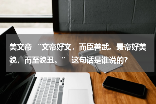 美文帝 “文帝好文，而臣善武。景帝好美貌，而至貌丑。” 这句话是谁说的？