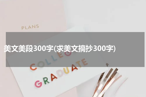 美文美段300字(求美文摘抄300字)
