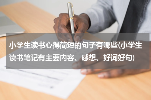 小学生读书心得简短的句子有哪些(小学生读书笔记有主要内容、感想、好词好句)