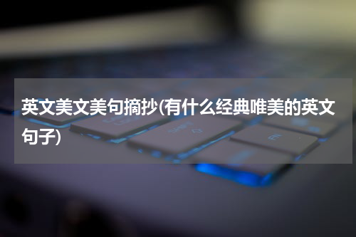英文美文美句摘抄(有什么经典唯美的英文句子)