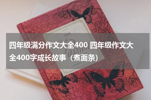 四年级满分作文大全400 四年级作文大全400字成长故事（煮面条）