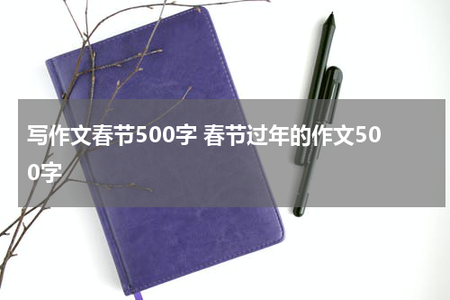 写作文春节500字 春节过年的作文500字