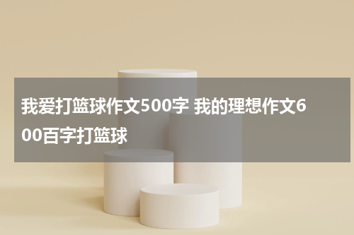 我爱打篮球作文500字 我的理想作文600百字打篮球