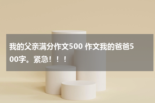 我的父亲满分作文500 作文我的爸爸500字。紧急！！！