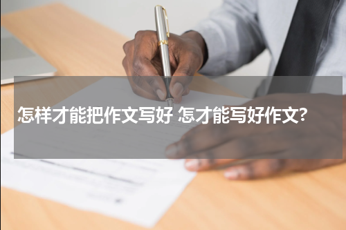 怎样才能把作文写好 怎才能写好作文?