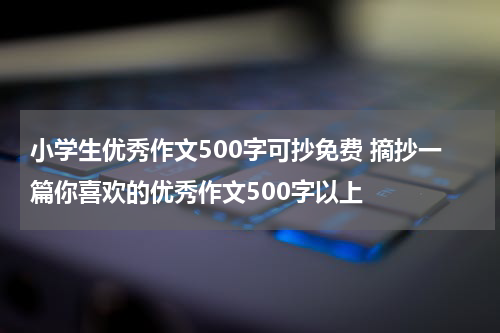 小学生优秀作文500字可抄免费 摘抄一篇你喜欢的优秀作文500字以上