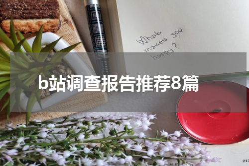 b站调查报告推荐8篇