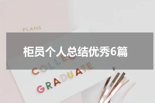 柜员个人总结优秀6篇