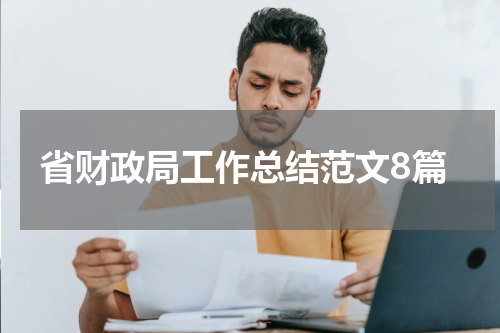 省财政局工作总结范文8篇