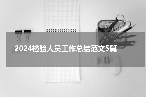 2024检验人员工作总结范文5篇