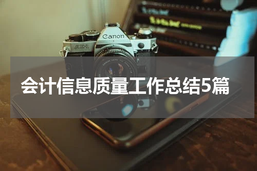 会计信息质量工作总结5篇
