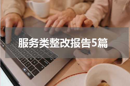 服务类整改报告5篇